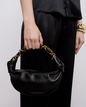 Saint Laurent Чорна шкіряна сумка-хобо AMALIA 862558AACX7