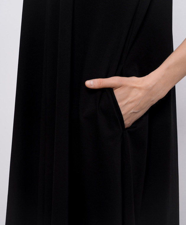 Intoca Черное платье из хлопка 261DIOSDR0803 изображение 4