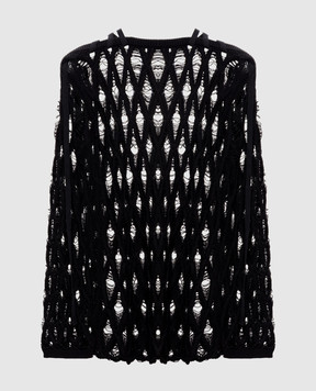 Ann Demeulemeester Чорний джемпер Izabel з кашеміром B0014343KN085