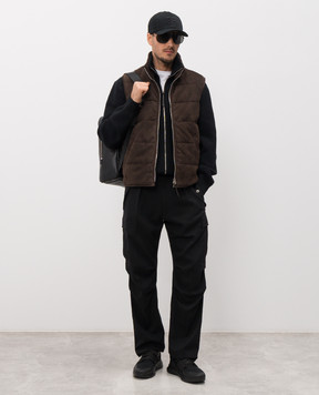 Tom Ford Коричневий замшевий жилет LGQ003LMS029