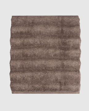 Hamam Коричневое махровое полотенце для ванной ASH RIBBED ASHRIBBEDBATHTOWEL