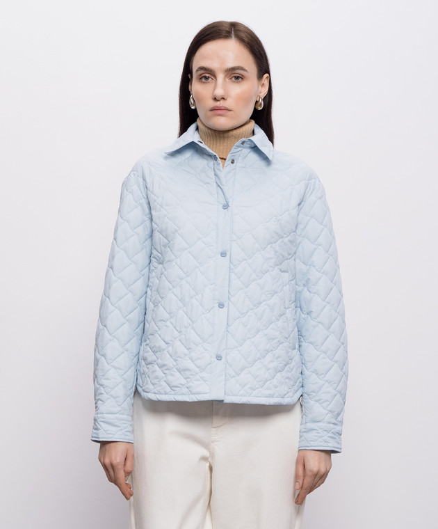 Herno Блакитна стьобана куртка GI000351D12456Z зображення 3