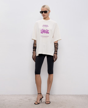 Vetements Чорні капрі з логотипом WE76SP519B