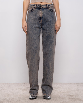 Peserico Сині джинси з ефектом потертості EM4644L1804280