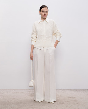 Twinset Біла сорочка з вишивкою логотипа 261TE2010