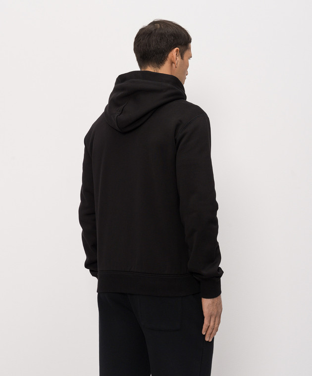 Dolce&Gabbana Чорна спортивна куртка з гравіюванням логотипа G9ABITG7P1C зображення 3