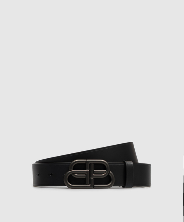 Balenciaga Чорний шкіряний ремінь 5703701CH55