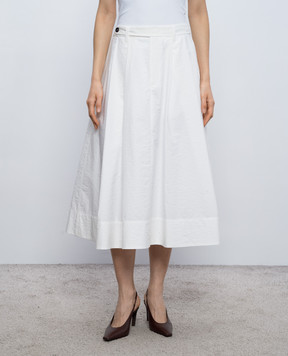 Brunello Cucinelli Біла спідниця з ланцюжком моніль M0F79G3951