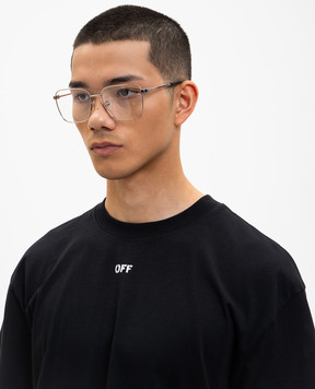Off-White Серебристые очки с логотипом Arrow OW6018720059