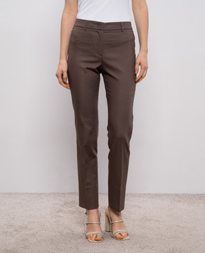 Peserico Коричневі штани з патчем M04826J001953