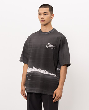 AMIRI Сіра футболка PALMS AMTOJR1185
