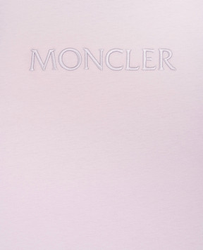 Moncler ENFANT Дитяча фіолетова футболка з вишивкою логотипа L19548C0000989AT91214