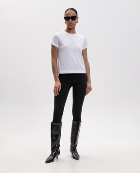 Givenchy Белая футболка с вышивкой логотипа BW70FJ3YV1