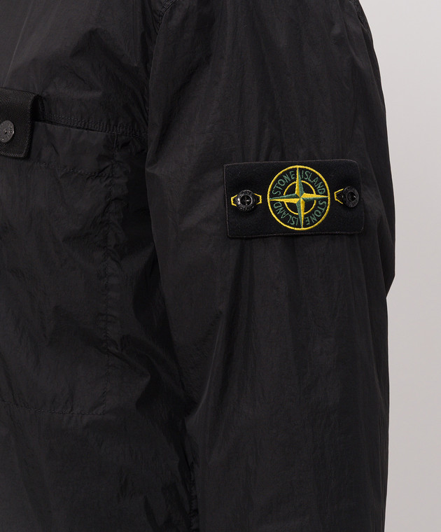 Stone Island Чорна утеплена куртка з патчем L2S15Q100022S0A23 зображення 5