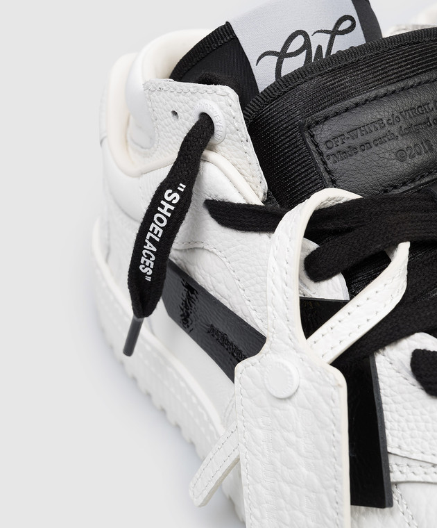 Off-White Кожаные белые кроссовки 3.0 Floating Arrow OMIA244S26LEA001 изображение 5