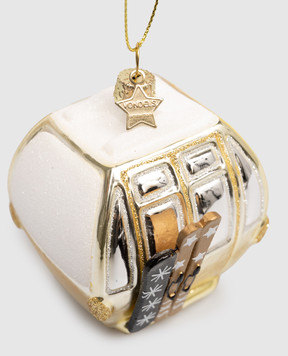 Vondels Золотистая елочная игрушка Ski Gondela 1240105080012