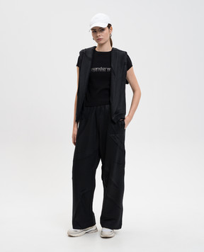 Alexander Wang Черная футболка с логотипом 1CC1261209