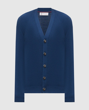 Brunello Cucinelli Синій кардиган M29400116
