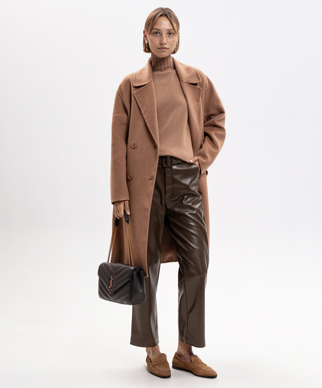 Twinset Коричневий жилет з вовною та кашеміром 262TP3503 зображення 2