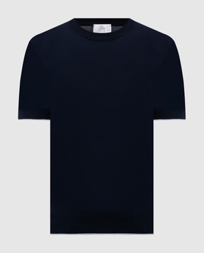 Pini Parma Синя футболка з контрастним окантуванням TSHIPROFBL