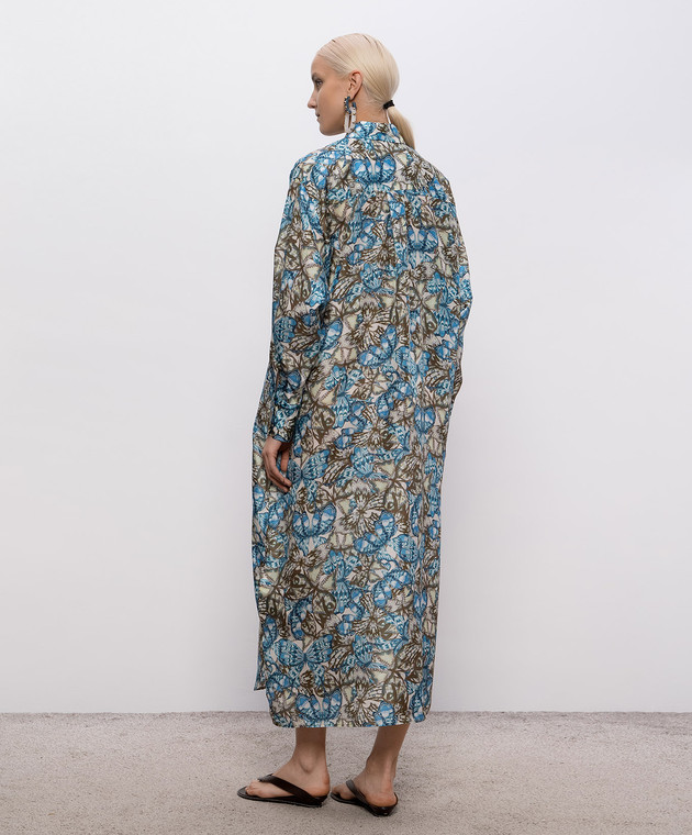 Momoni Сукня-сорочка Jau із шовку в принт MODR01302MO зображення 3