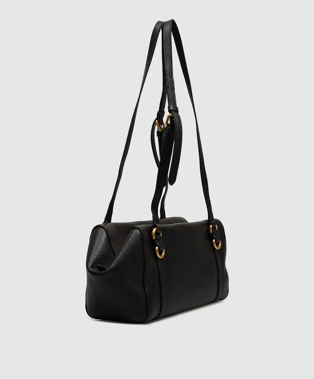 Gianni Chiarini Чорна шкіряна сумка-тоут TERRY BS12230COMMGRN зображення 3