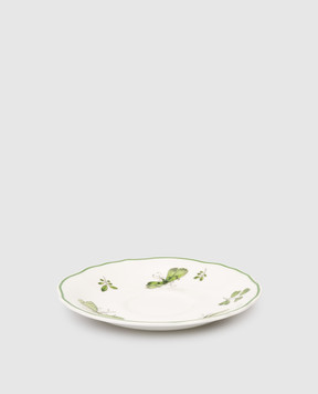 Geminiano Cozzi 1765 Біле порцелянове блюдце для чашки для чаю Rosa Rosae SKBBU089019