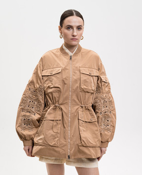 Ermanno Scervino Бежева куртка D480D705RUUJ