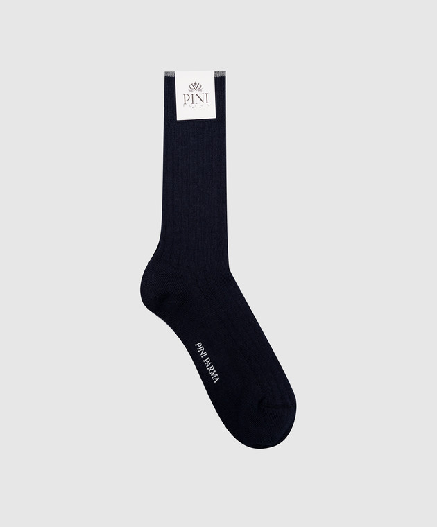 Pini Parma Сині шкарпетки з вовною SOCKBL