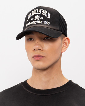 AMIRI Чорна кепка AMIRI HOLLYWOOD TRUCKER AMSAHE1041