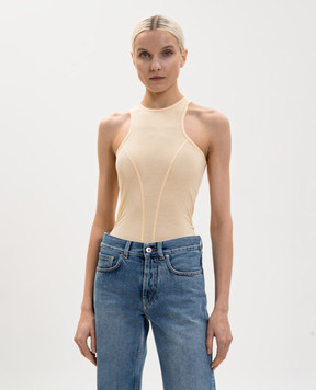 Max & Co Жовта майка PASCIA MCLPASCIA