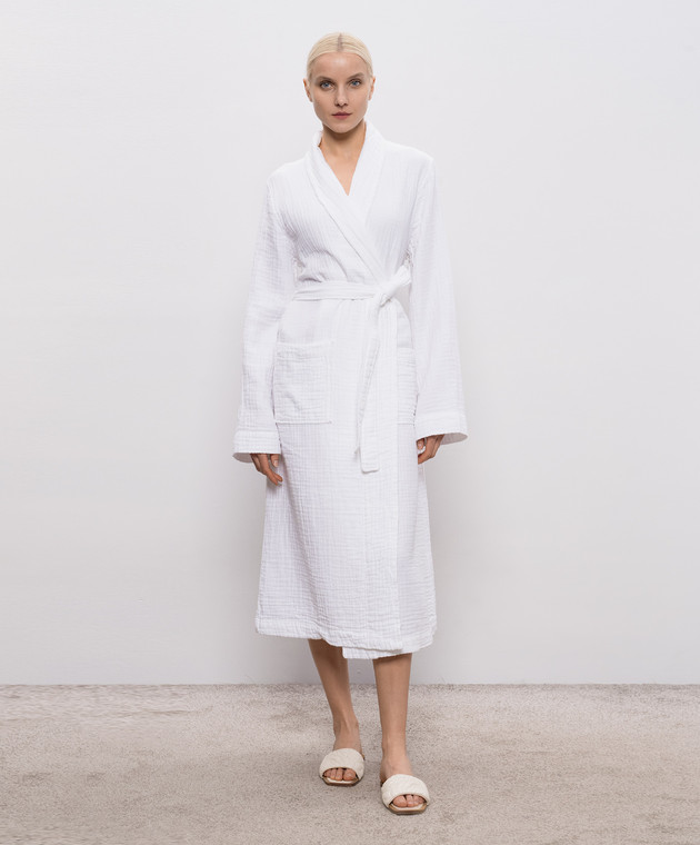L'Appartement Белый халат Plush PLUSHAIRPLYBATHROBE изображение 2