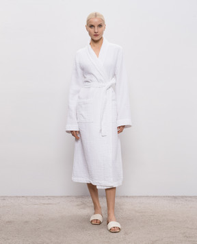 L'Appartement Білий халат Plush PLUSHAIRPLYBATHROBE