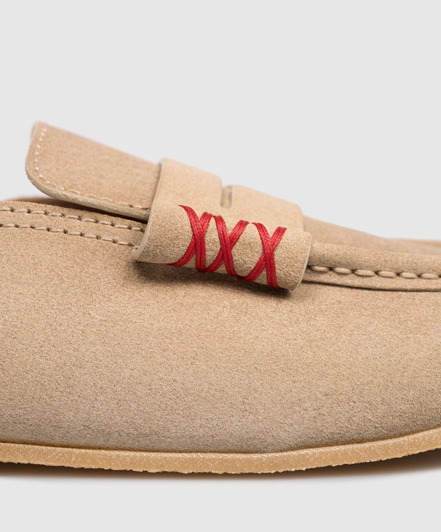 Babe Pay Pls Бежеві замшеві мюлі SABOT зображення 5