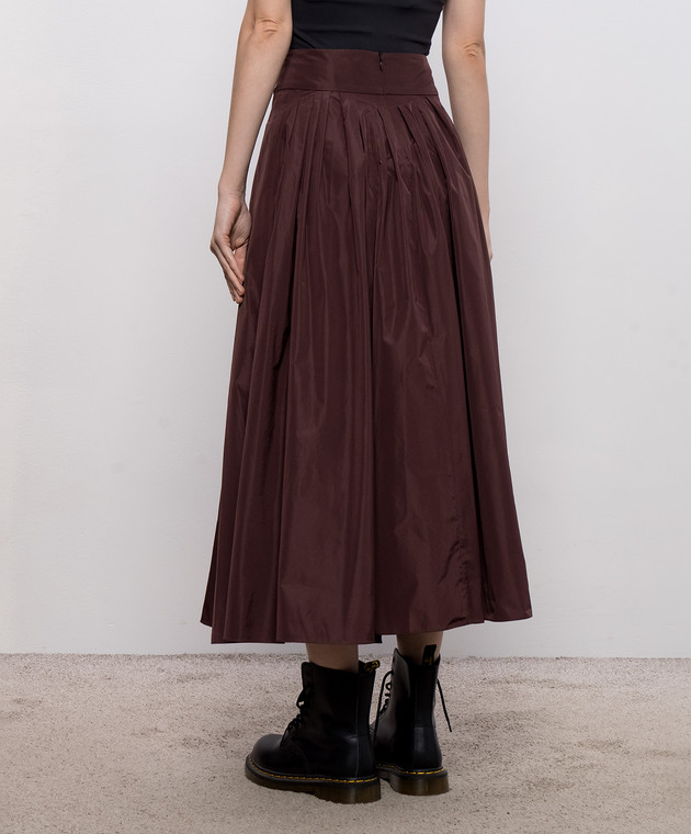 Max Mara Коричневая юбка ROMINA SMMROMINA изображение 4