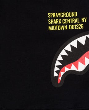 Sprayground Дитячі чорні шорти Shark SPY1388EBLK
