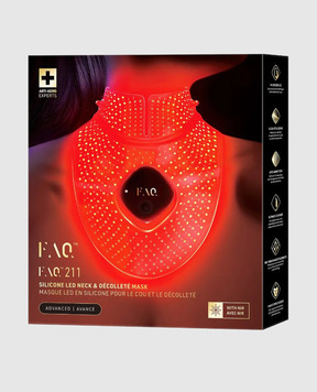 Foreo Антивікова силіконова LED-маска FAQ 211 для шиї та зони декольте F0327