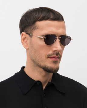 Tom Ford Золотисті сонцезахисні окуляри ASTOR FT1356