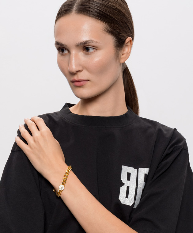 Off-White браслет с логотипом Arrow OWOA12RC99MET001 изображение 2
