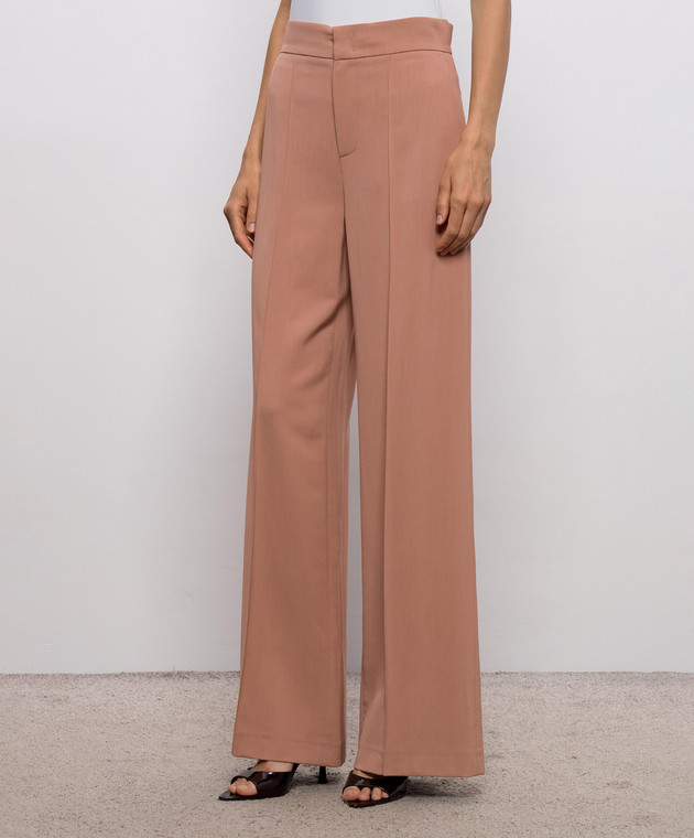 Twinset Розовые брюки с логотипом 262TP268B изображение 3