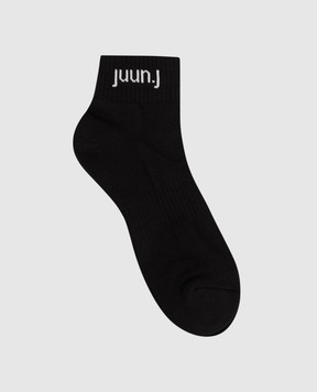 Juun.j Черные носки с узором логотипа JC63KTP525