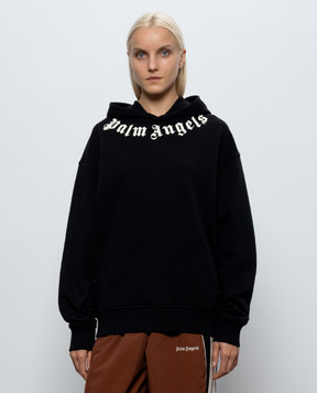 Palm Angels Черные худи с надписью PAMBB003FL001w