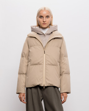 Be Florence Бежева пухова куртка EM2656B