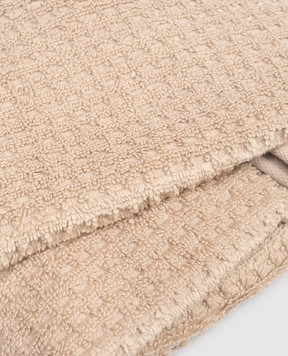 L'Appartement Махровий бежевий рушник Texture TEXTURECOTTONHANDTOWEL
