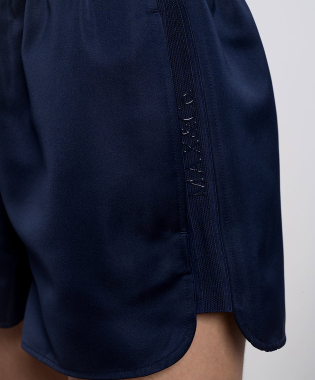 Max & Co Сині шорти CALATA з фактурним логотипом MCOCALATA зображення 5