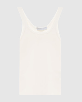 Ermanno Scervino Топ кольору айворі в рубчик D485L762HVT