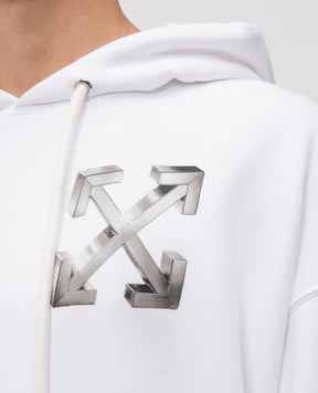 Off-White Біле худі Metal Off 44MBB085F5F00N