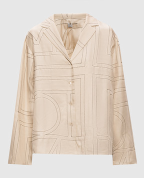 Toteme Бежевая блуза из шелка 213755707