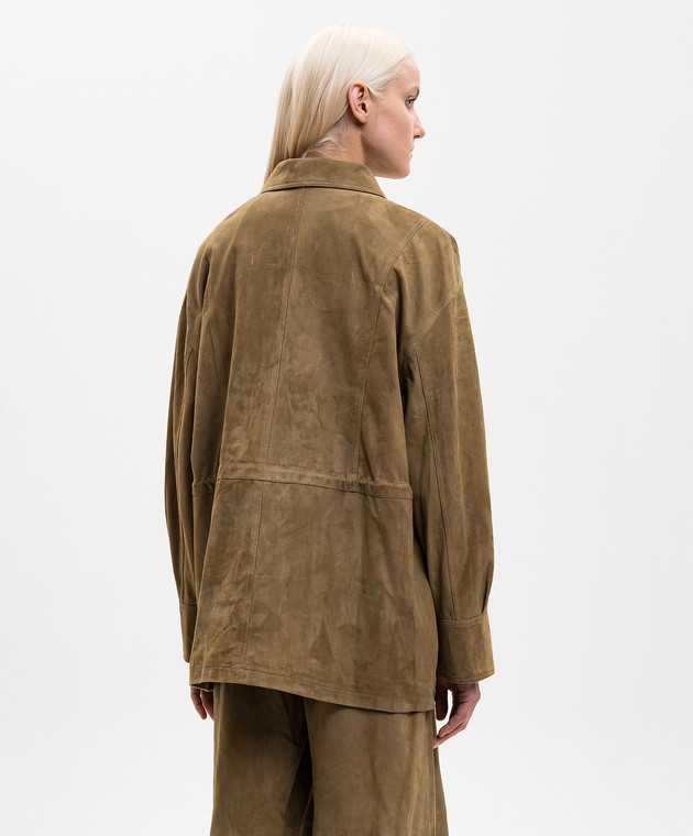 ARMA Замшева куртка MEAVE кольору хакі 005L26104702 зображення 4