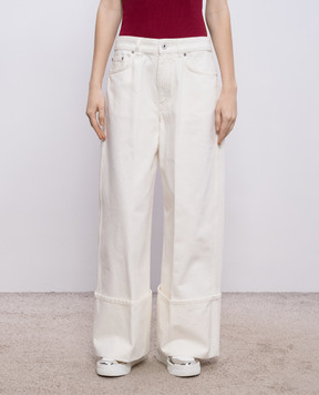 Givenchy Білі джинси з відворотами BW51B9516T